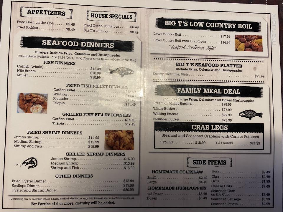 Big T's Seafood - Grovetown, GA