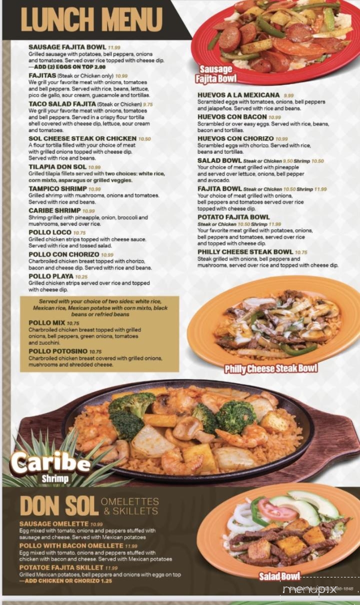 Don Sol - Carbondale, IL menu_pic