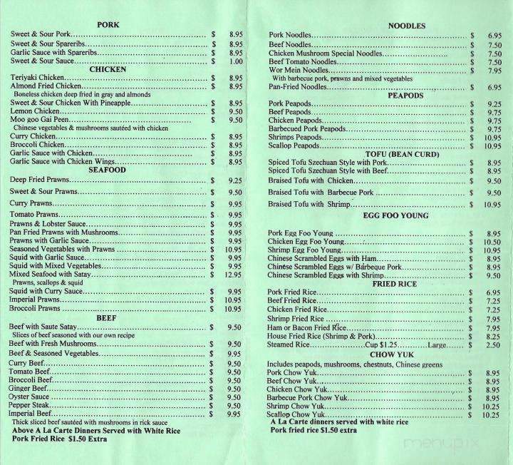 Milton Wok - Milton, WA menu_pic
