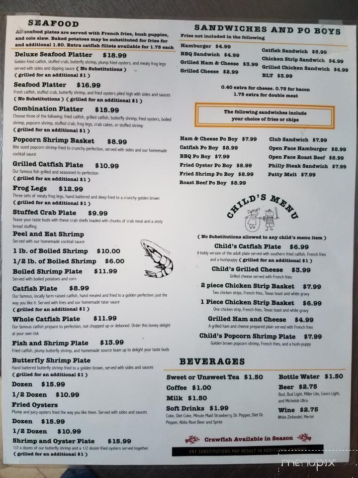 Ol' Hickory Cafe - Farmerville, LA menu_pic