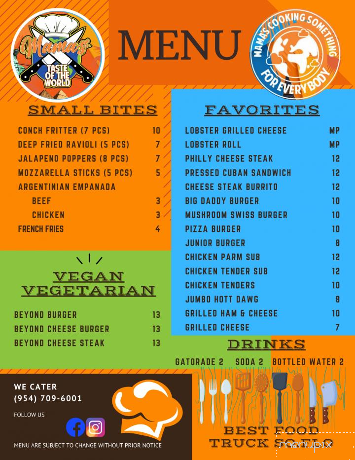 Mama's Taste of the World - Pompano Beach, FL menu_pic
