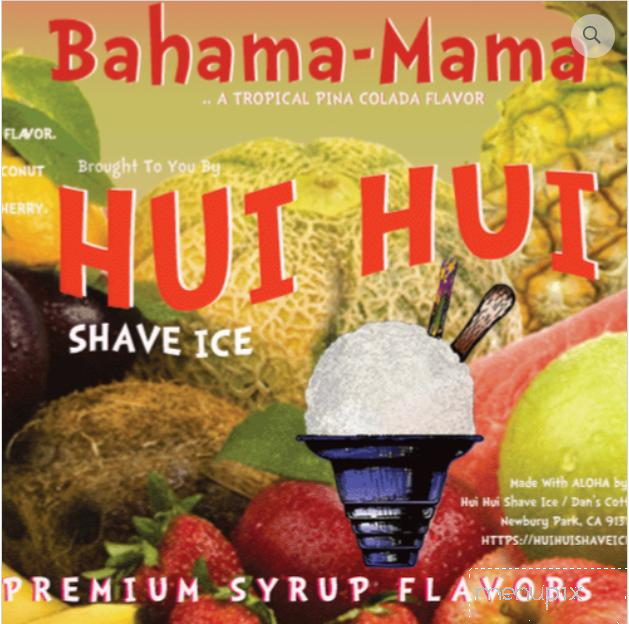 Hu'i Hu'i Shave Ice - Thousand Oaks, CA menu_pic