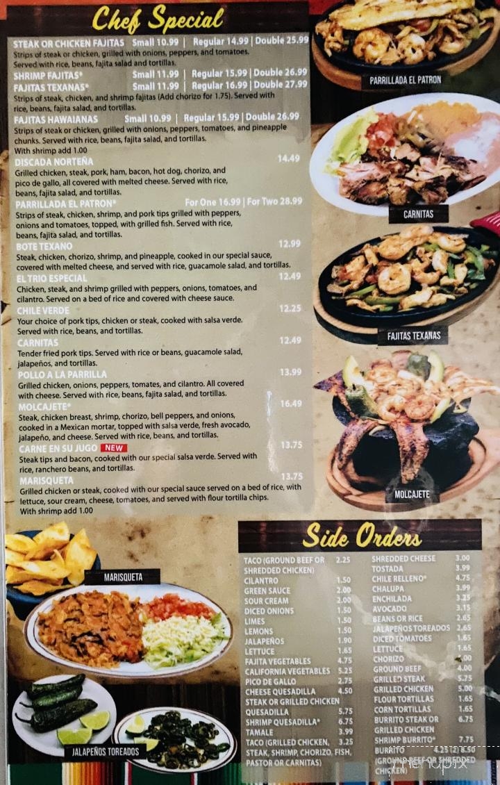 El Jardin Mexican Restaurant - Kingston Springs, TN menu_pic