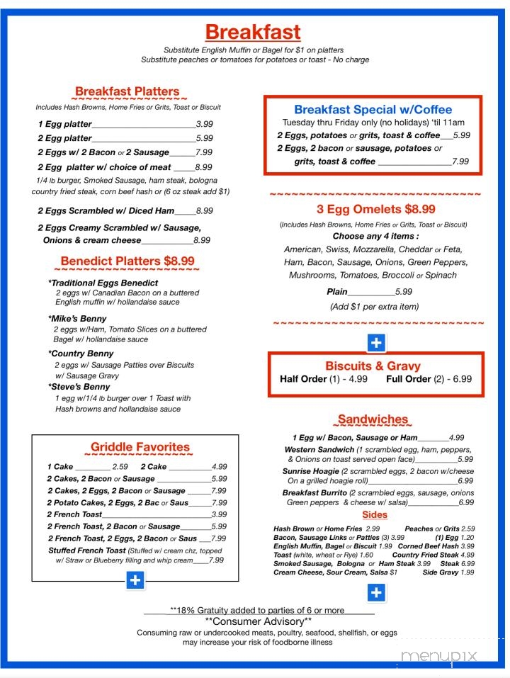 Big Mikes Restaurant And Bar - Hudson, FL menu_pic