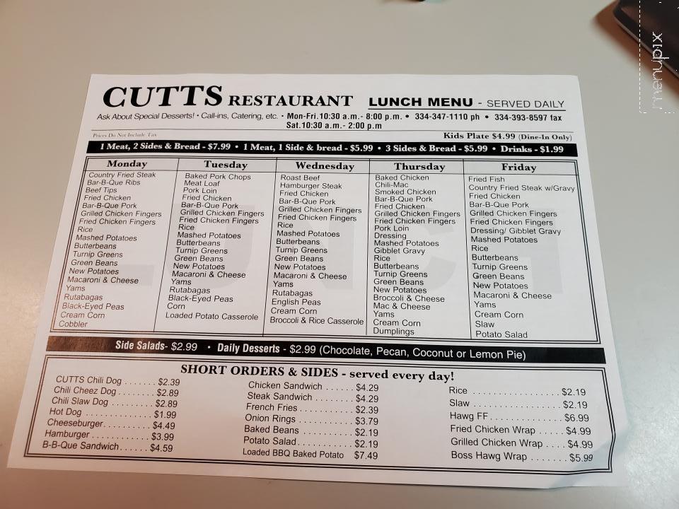 Cutts Restaurant - Enterprise, AL