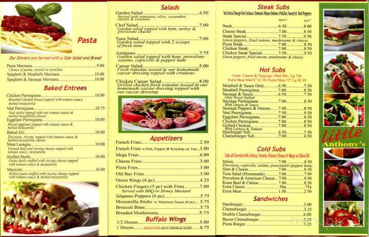 Little Anthony's Pizza - New Castle, DE menu_pic