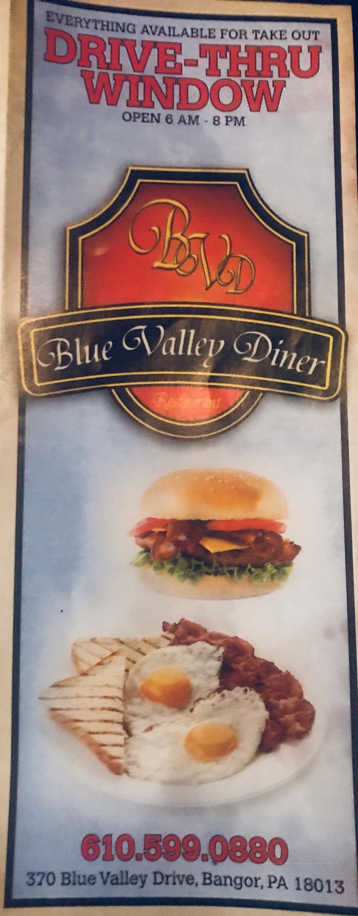 Blue Valley Diner - Bangor, PA menu_pic