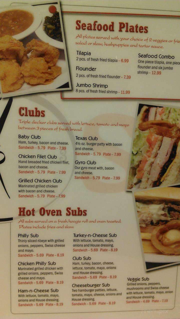 Kosta's Grill - Greenville, SC menu_pic