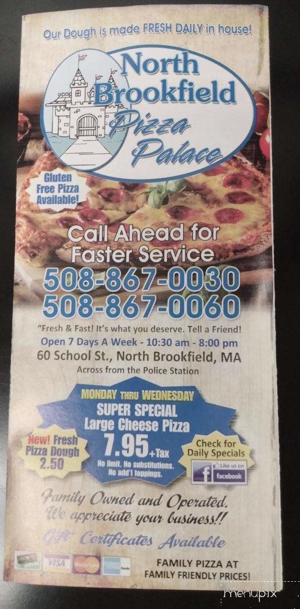 North Brookfield House-Pizza - North Brookfield, MA menu_pic