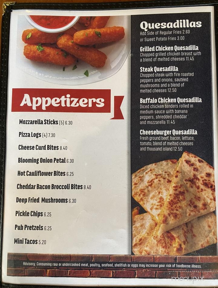 The Bear Brick - Little Valley, NY menu_pic