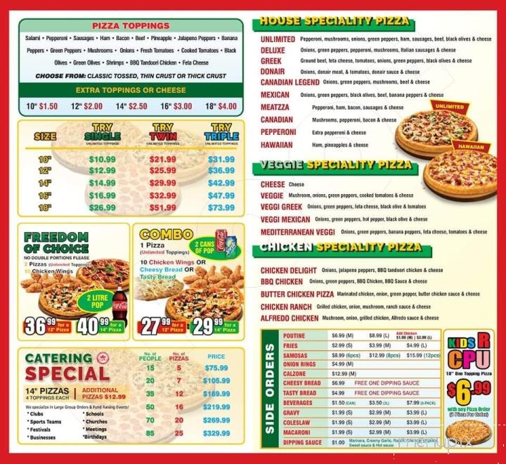 Canadian Pizza Unlimited and Shawarma - Red Deer, AB menu_pic
