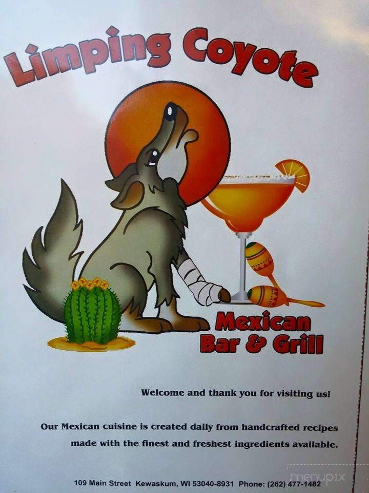Limping Coyote - Kewaskum, WI menu_pic