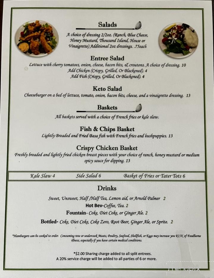 Mountain Harbour Grill - Hayesville, NC menu_pic