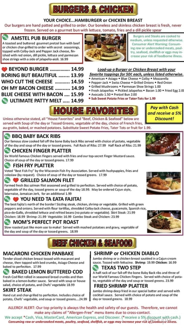 Village Tavern & Grill - Schaumburg, IL menu_pic