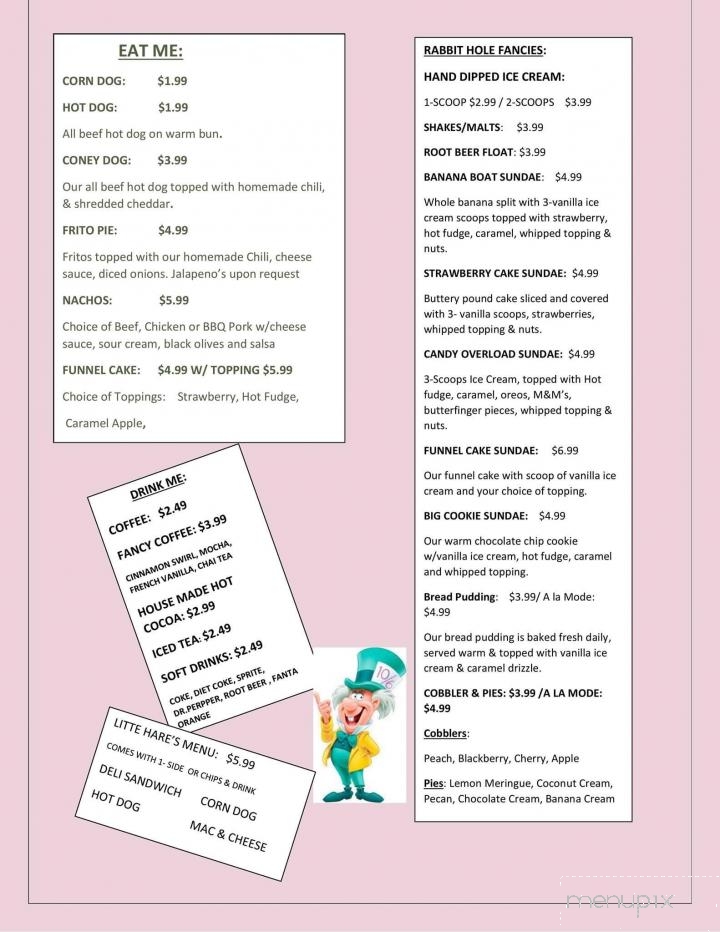 Mad Hatterz Eatz & Treatz - Branson, MO menu_pic