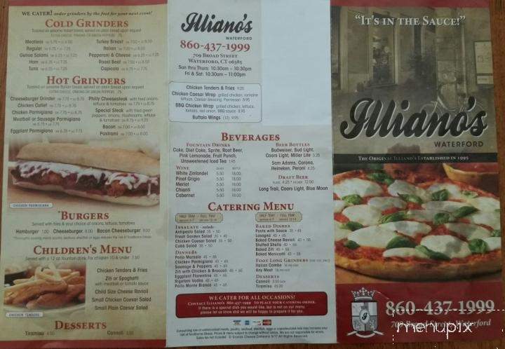 Illiano's Real Italian Pizzeria - New London, CT menu_pic