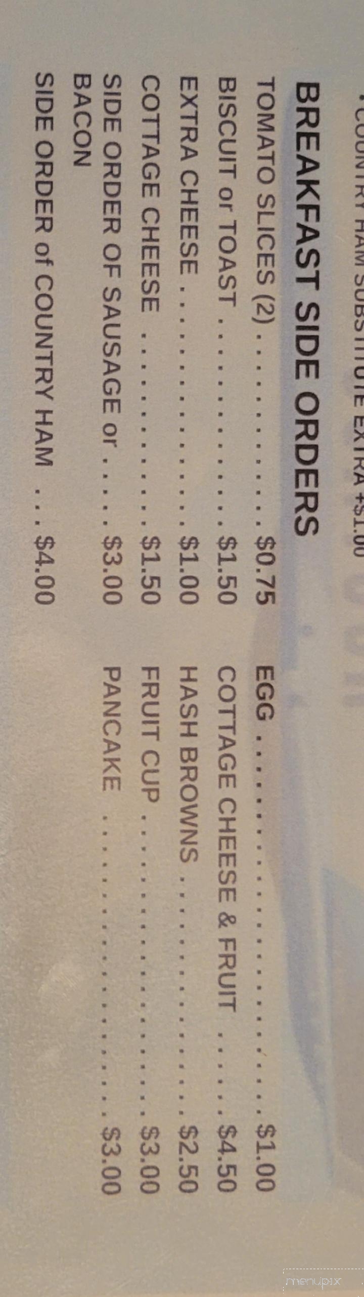 Airport Restaurant & Lounge - Beaver, WV menu_pic