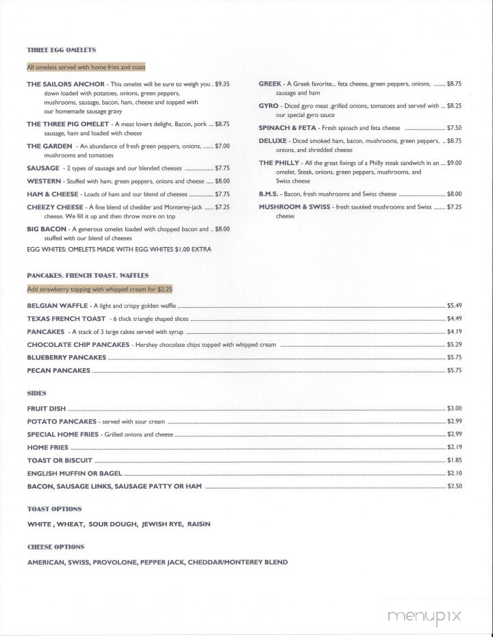 Nest Restaurant - Vermilion, OH menu_pic