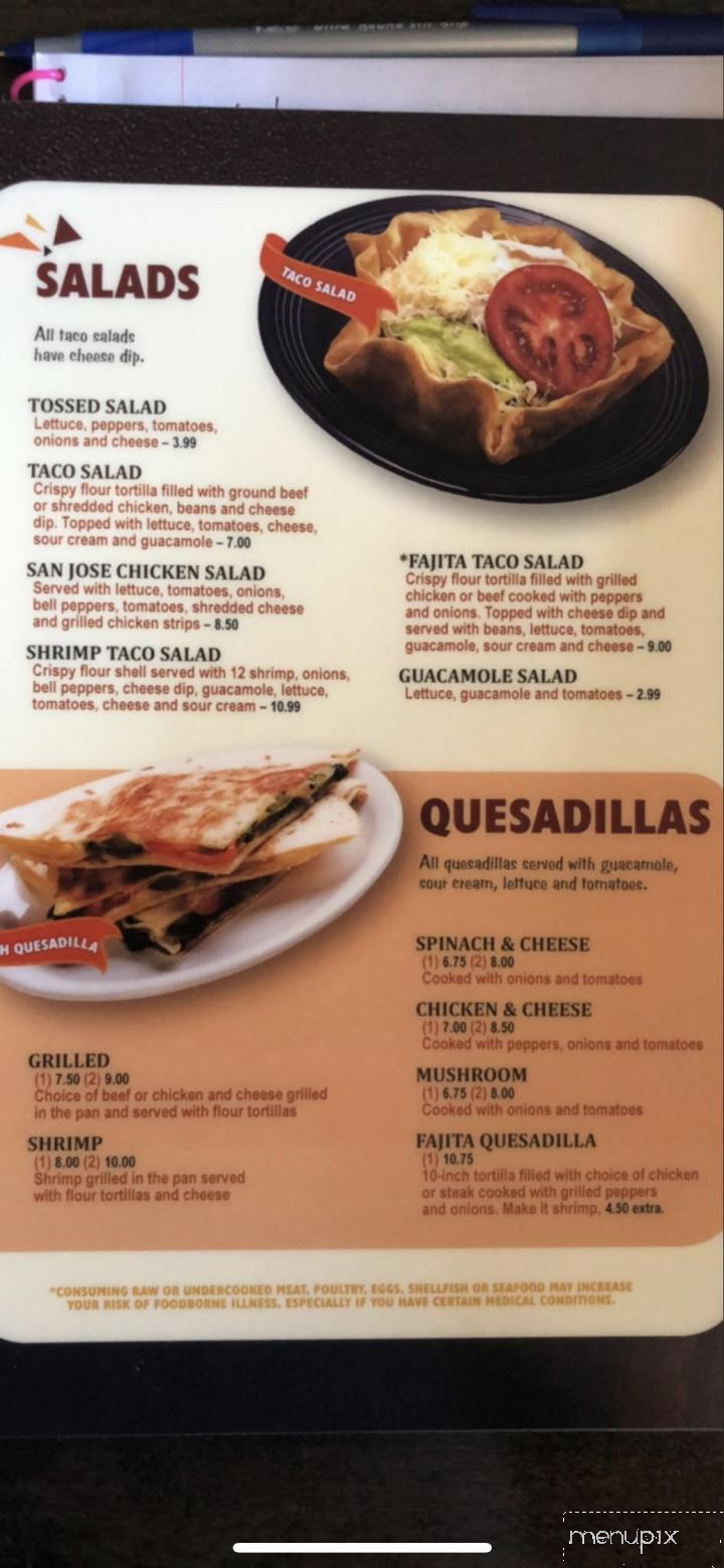 El Agave Mexican Restaurant - Florence, SC menu_pic