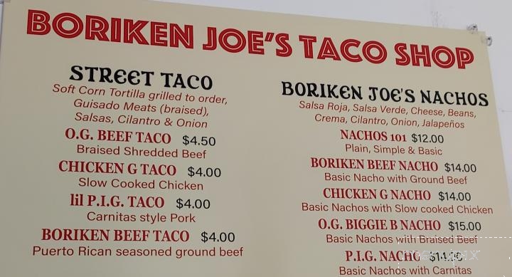 Boriken Joe's Taco Shop - Avon, OH