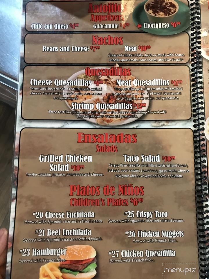 Taqueria Jalisco - Midland, TX menu_pic