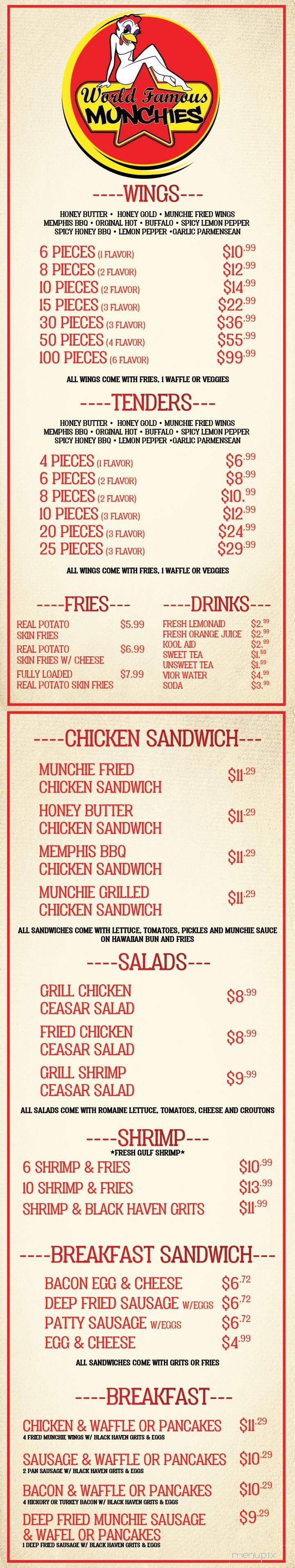 World Famous Munchies - Houston, TX menu_pic