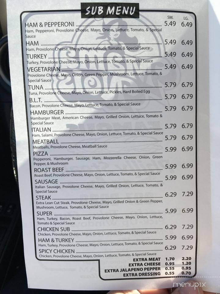 Mama Noi's Famous Hot Subs - Rockingham, NC menu_pic