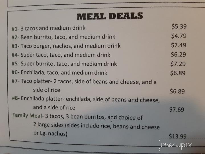 Taco Delite - Central Point, OR menu_pic