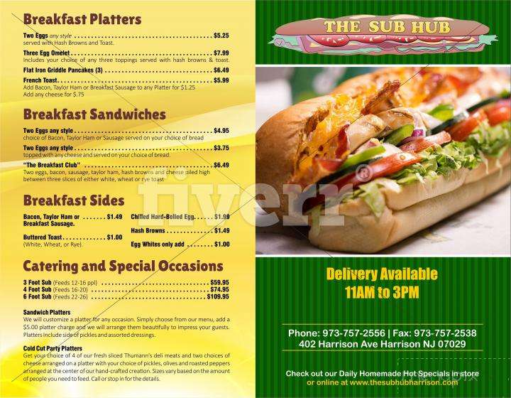 The Sub Hub - Harrison, NJ menu_pic