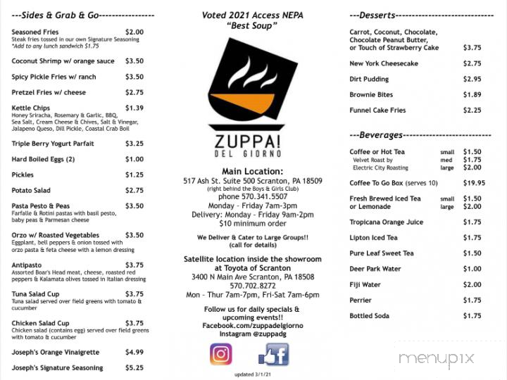 Zuppa Delgiorno - Scranton, PA menu_pic