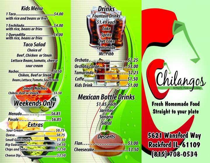 Chilangos Authentic Mexican Cuisine - Rockford, IL menu_pic