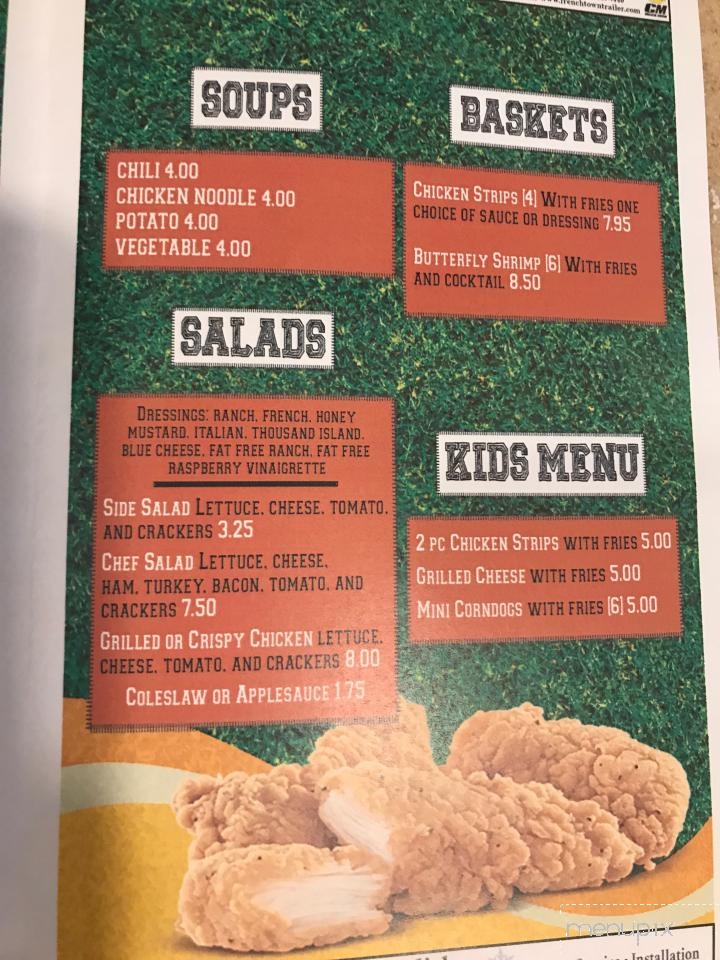 End Zone Sports Lounge - Covington, OH menu_pic