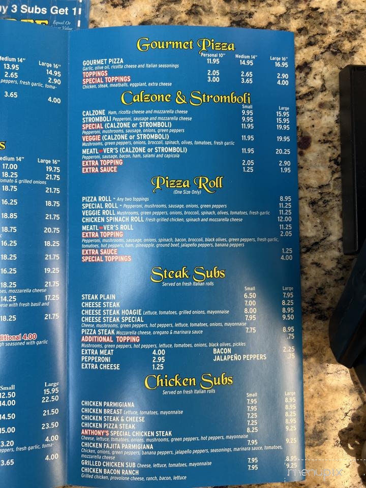 Anthony's Pizza - Front Royal, VA