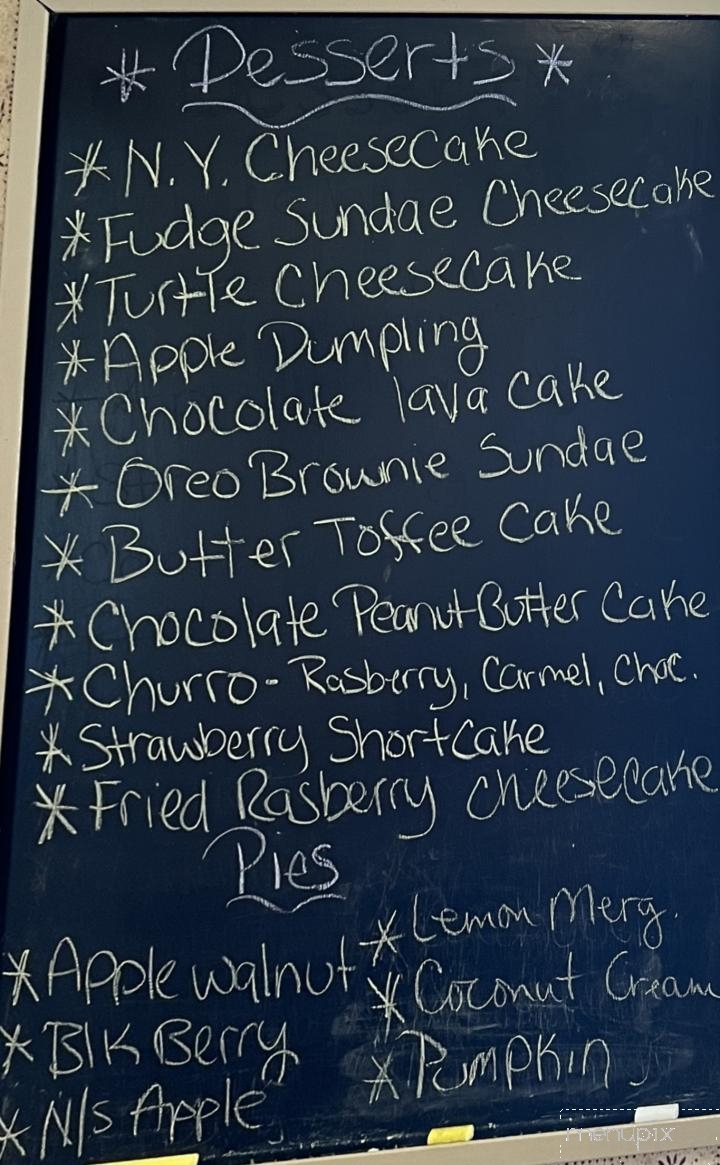 Kinsey's Corner - Atwater, OH menu_pic