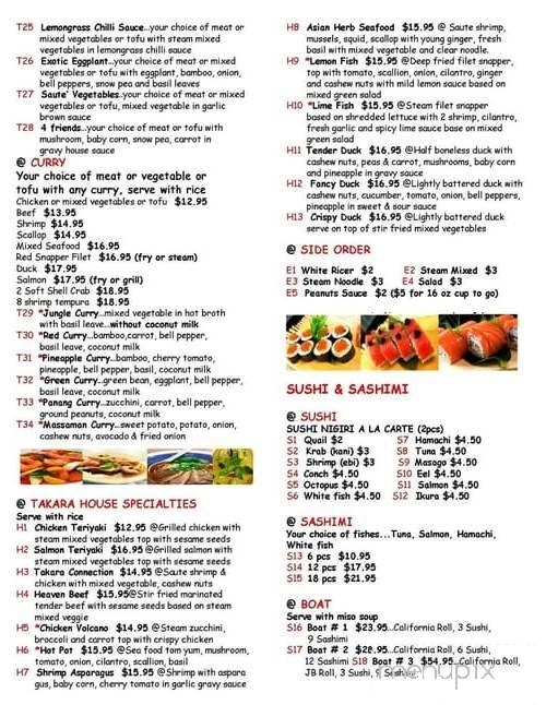 Takara Thai - Marathon, FL menu_pic