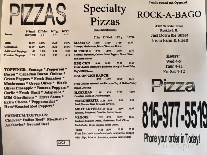 Rock-A-Bago - Rockford, IL menu_pic