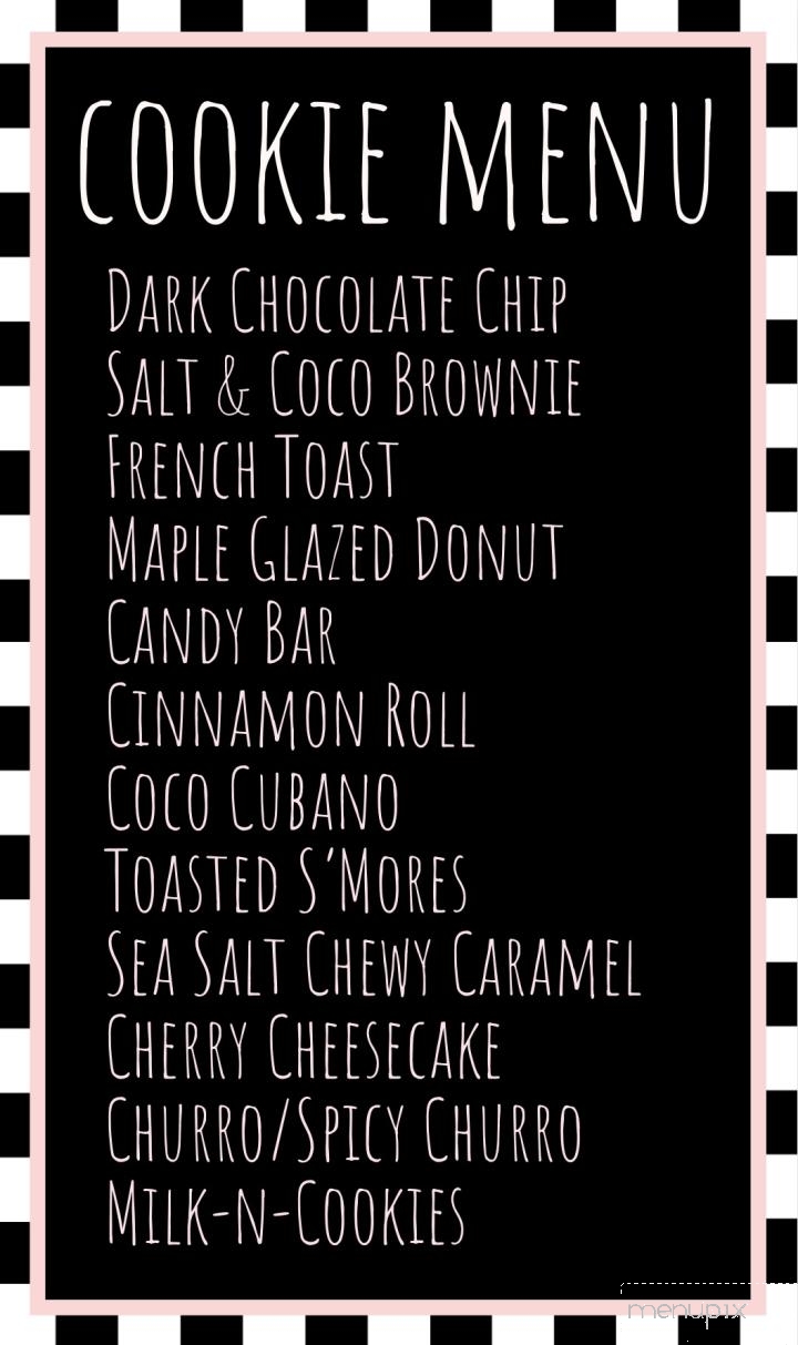 Coco & Jules Cookies - San Diego, CA menu_pic