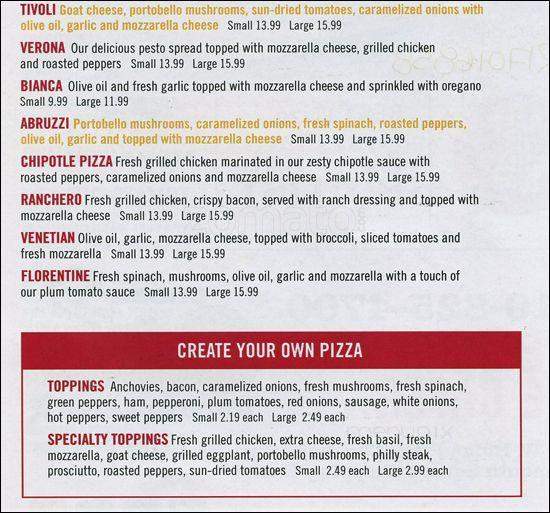 Tony Roni's Conshohocken - Conshohocken, PA menu_pic