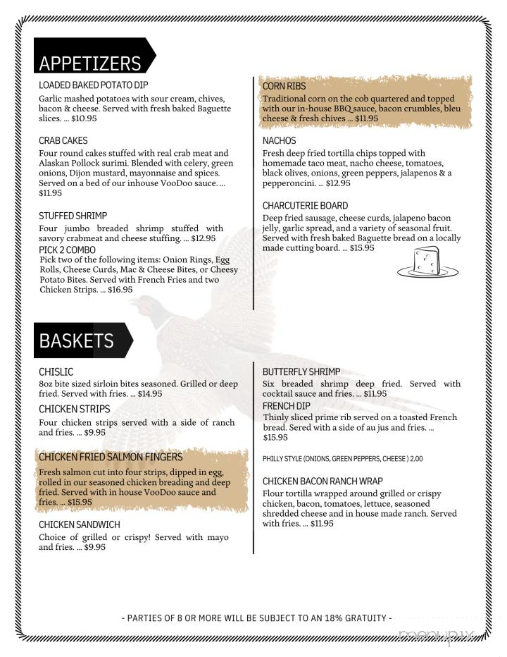Cabaret - Carthage, SD menu_pic