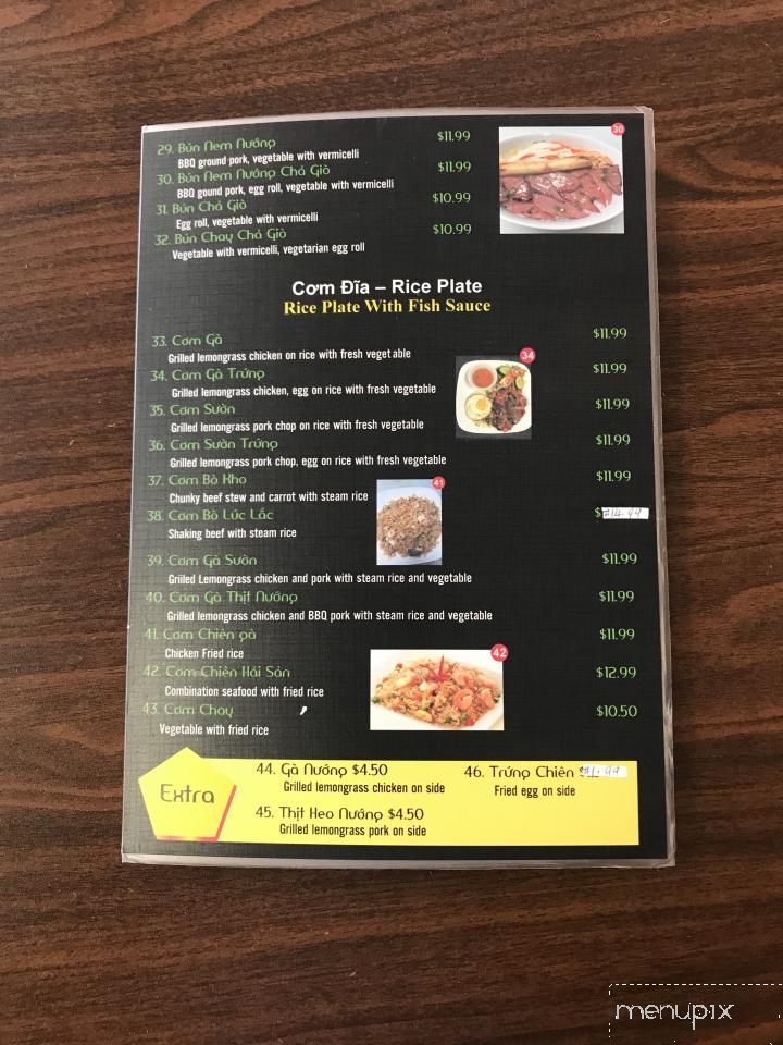 Pho Restaurant - Sneads Ferry, NC menu_pic