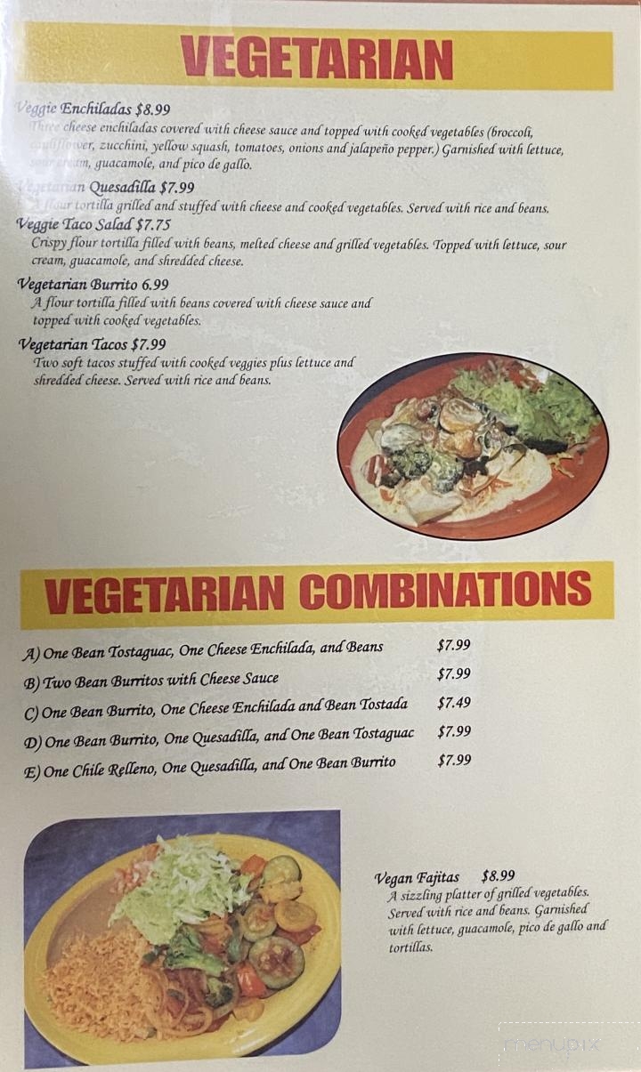 La Rosita Mexican Restaurant - Center Ridge, AR menu_pic