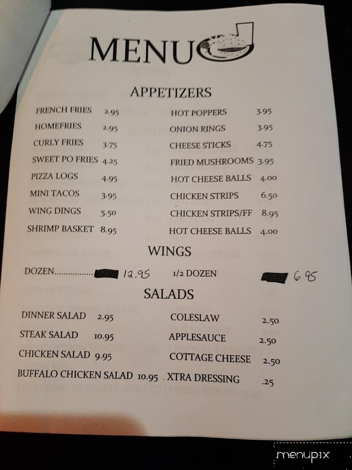 Bob's Place - Jamestown, PA menu_pic