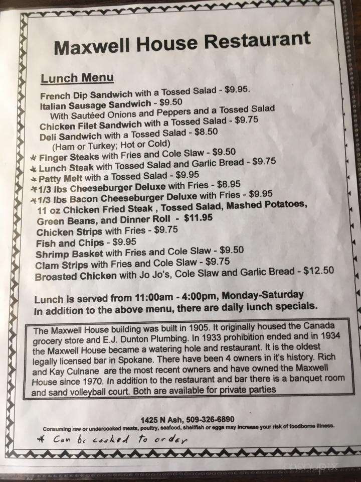Maxwell House Restaurant - Spokane, WA