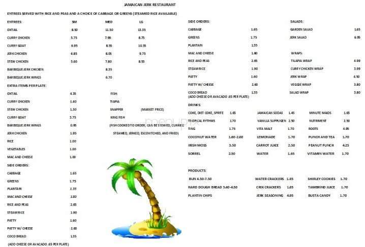Jamaican Jerk - Marietta, GA menu_pic