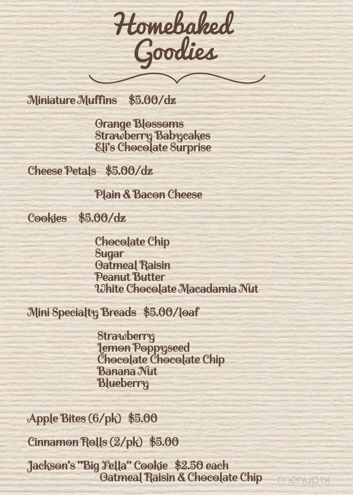 Creative Call Ins - Lagrange, GA menu_pic