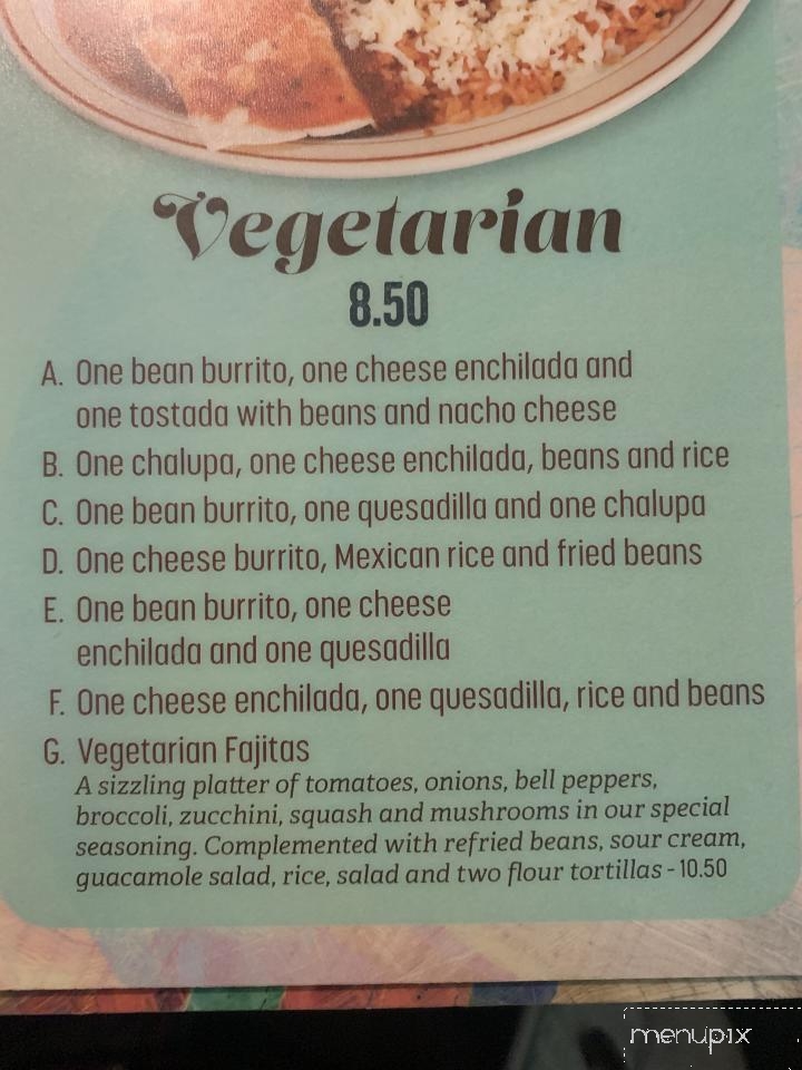 Los Portales Mexican Restaurant - Benton, KY menu_pic