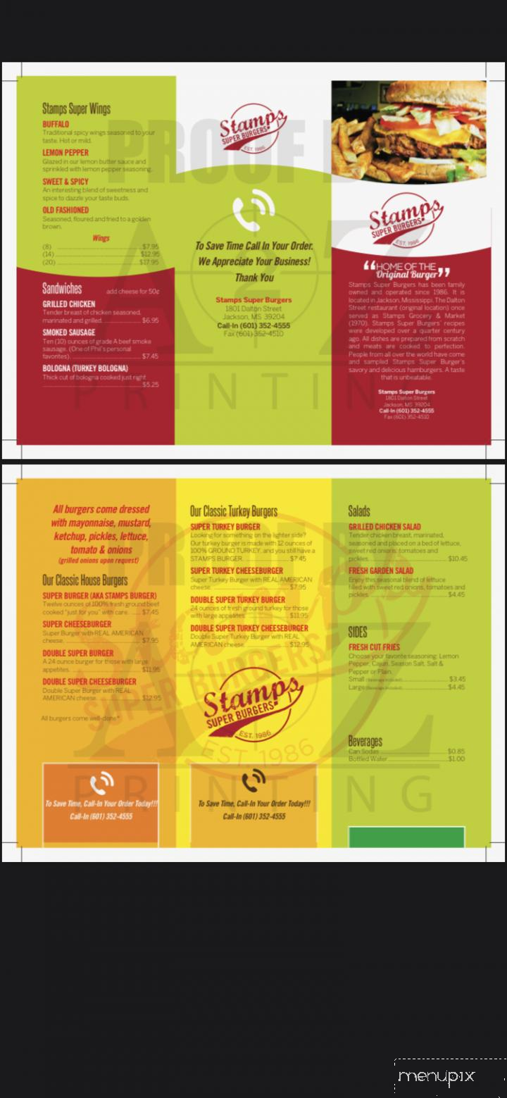 Stamps Superburger - Jackson, MS menu_pic