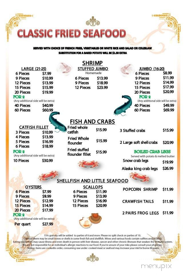Bayside Seafood - Port Lavaca, TX menu_pic