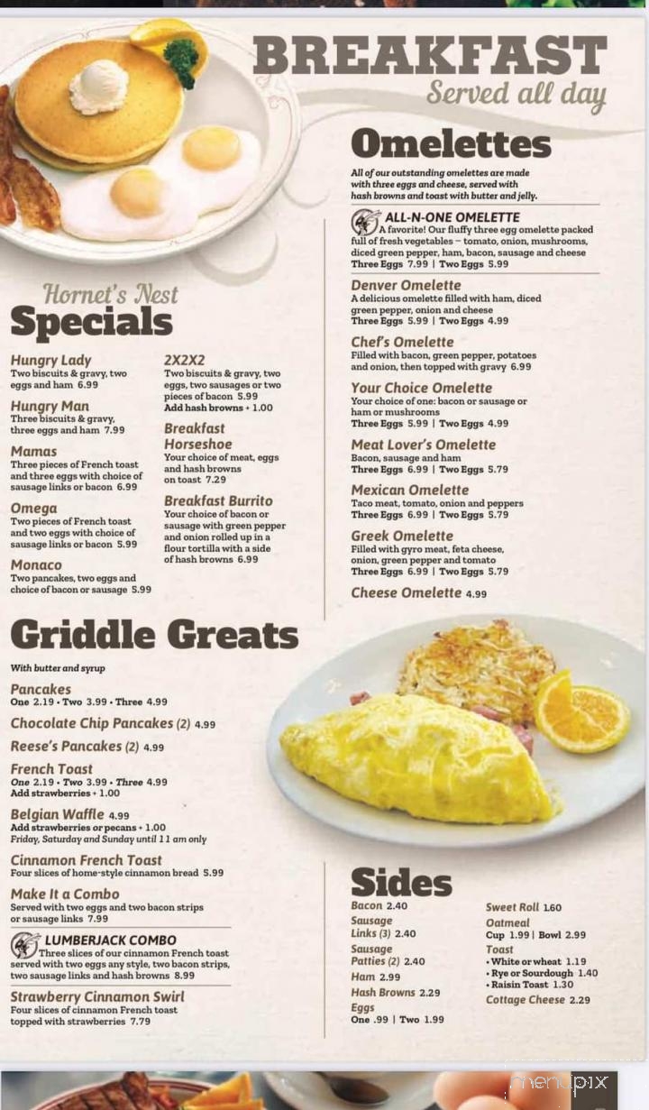 The Hornet's Nest - Heyworth, IL menu_pic