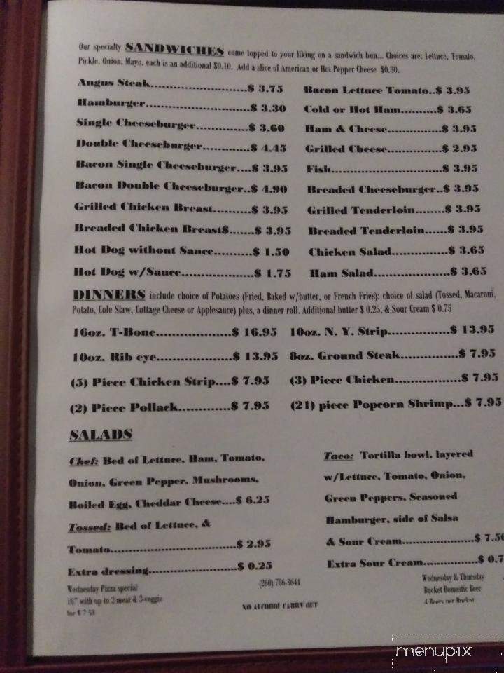 Food Shop - Andrews, IN menu_pic